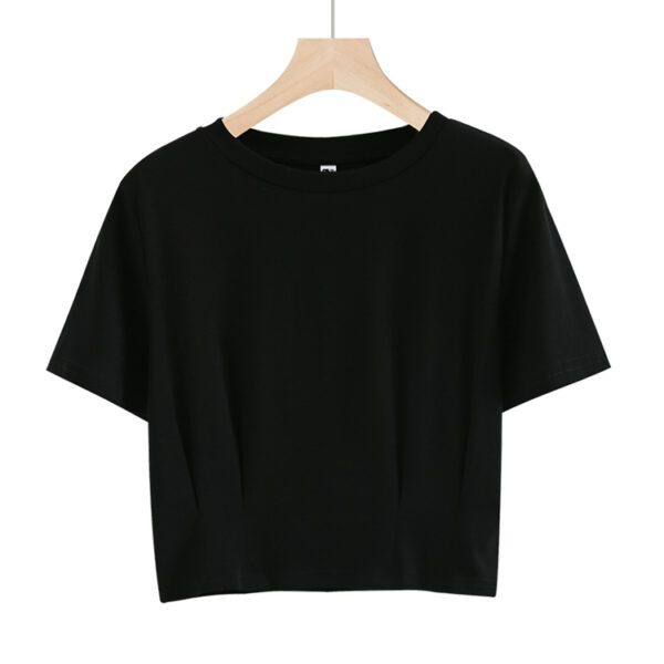 Stylish Cotton Short-Sleeve Crop T-Shirt for Women