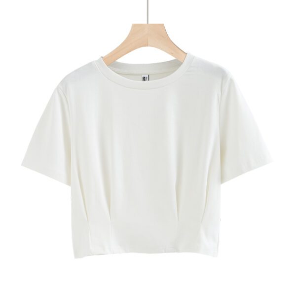 Stylish Cotton Short-Sleeve Crop T-Shirt for Women