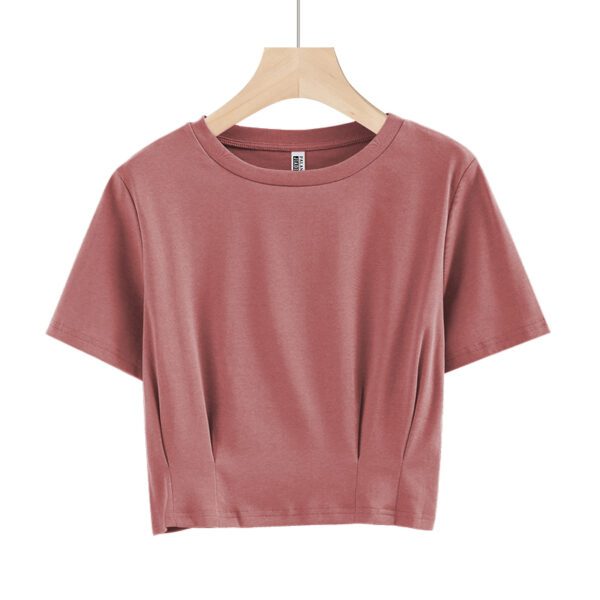 Stylish Cotton Short-Sleeve Crop T-Shirt for Women