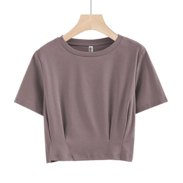 Stylish Cotton Short-Sleeve Crop T-Shirt for Women