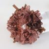 Elegant Floral Hair Tie - Perfect Fabric Accessory for Casual Looks - Brown