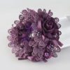 Elegant Floral Hair Tie - Perfect Fabric Accessory for Casual Looks - Dark Purple