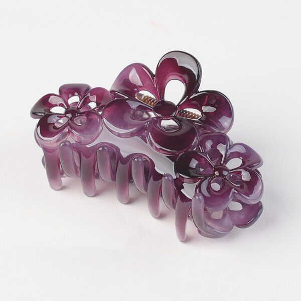 Durable Hair Claw for Effortless Updos and Bathing - Daily Use Hair Accessory - Purple