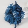 Elegant Floral Hair Tie - Perfect Fabric Accessory for Casual Looks - Blue