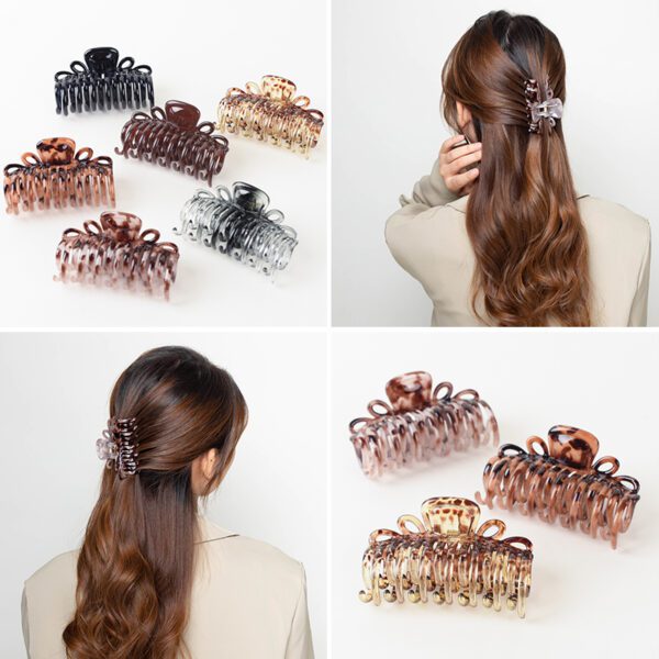 Durable Hair Clips - Double-Layer Claw Clips for Strong Hold and Easy Styling